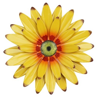 11 inch Metal Sunflower Wall Decor Floral Art Outdoor Indoor Garden Porch liven