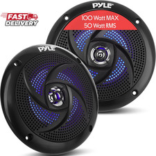 Pyle Waterproof Rated Marine Speakers - 4'' 2 Way Off-Road Vehicles  Weather Re