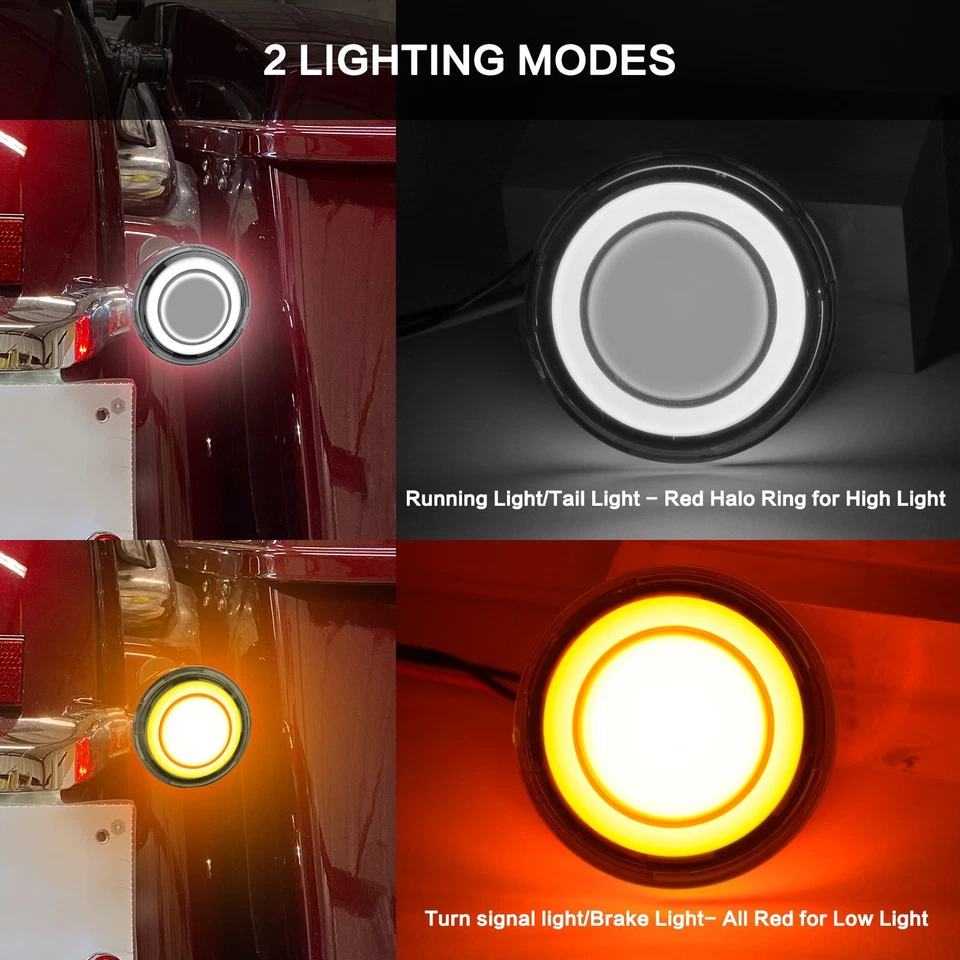 PARA HARLEY SOFTAIL TOURING DYNA FAT BOY SPORTSTER 1157 LUCES INTERMITENTES LED Foto 4 de 4