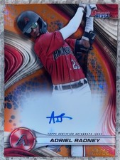 Adriel Radney 2024 Bowman's Best Orange X-Fractor AUTO /25 🔥 Arizona #B24-ARA