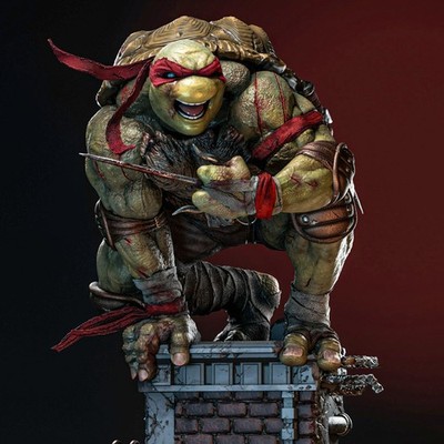 Raphael Tmnt | Garage Kit DIY Figur Statue PAINTED 3D Model