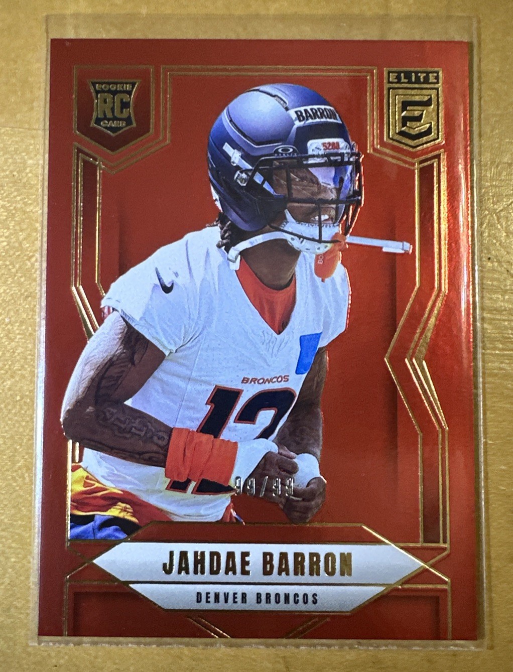 Jahdae Barron 2025 Donruss Elite Rookie Red /99 #168 Broncos 🔥