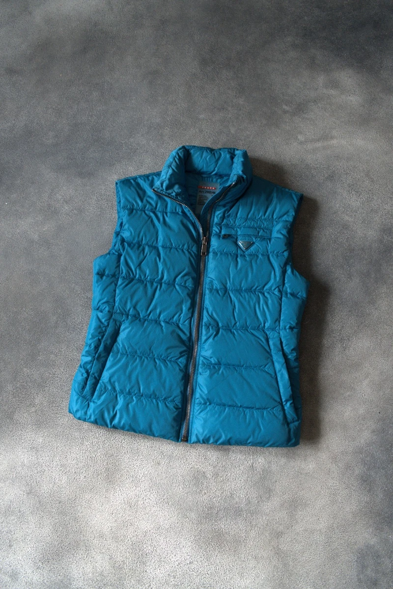 PRADA Blue Coats, Jackets & Vests Polyester Outer Shell for Women