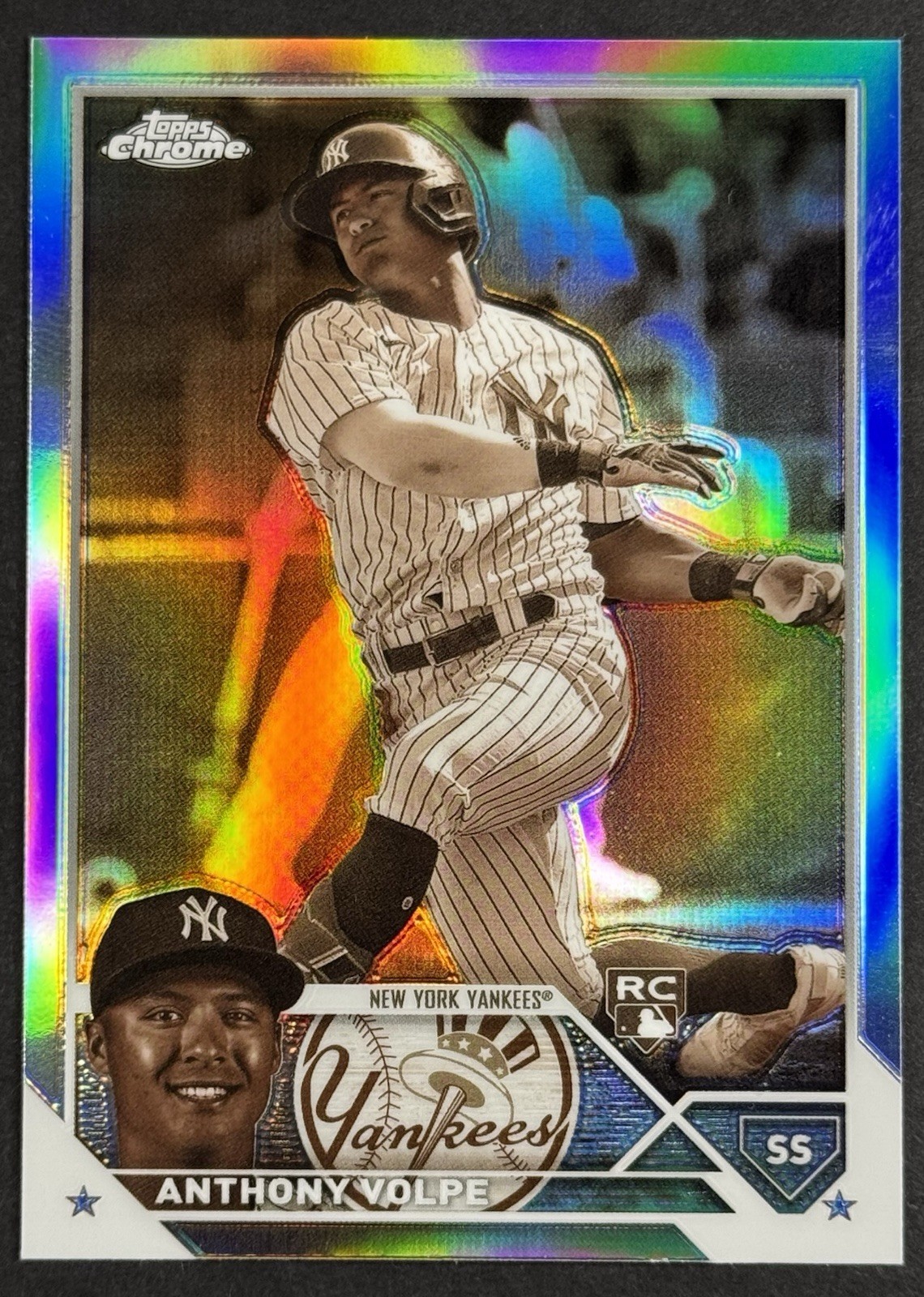 Anthony Volpe 2023 Topps Chrome #4 Sepia Refractor Rookie RC New York Yankees
