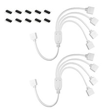 4 Pins Splitter Cable Y-Splitter Four Way for 5050 3528 RGB LED Light Strip wi