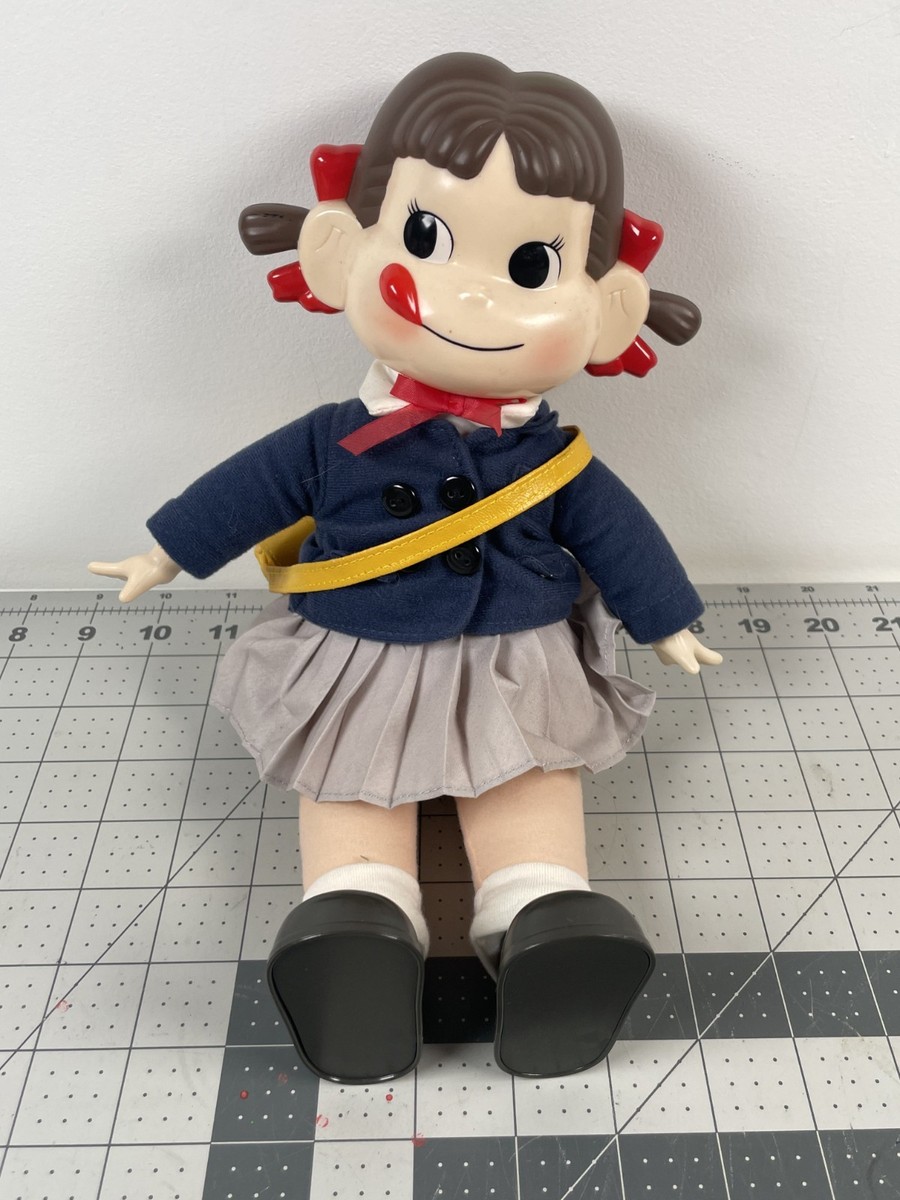 Vintage Fujiya Peko-chan and Poko-chan Trio Vinyl Doll Set School