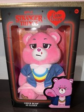 Netflix Care Bears x Stranger Things Cheer Bear As Eleven 12" PLUSH NEW BOX