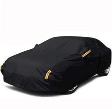 Sedan Car Cover Waterproof Heavy Duty Fit for Sedan Length 175-183 inch Black