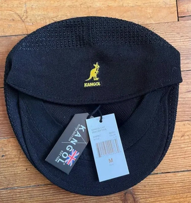 Mütze Kangol schwarz bestickt Modell 504 neu mit Etikett