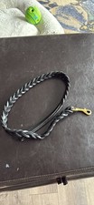 Fancy Braided Leather Dog Leash 3  
