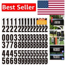 High-Quality Reflective House Numbers - Self-Adhesive 2 Inch Vinyl Stickers