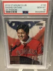 Topps Stadium Club Shohei Ohtani #138 Rookie PSA 10 2018 Angels MLB