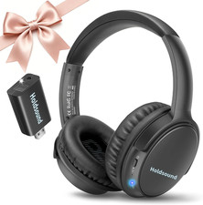 Auriculares de TV inalámbricos para personas mayores, plug and play y sin retraso de audio