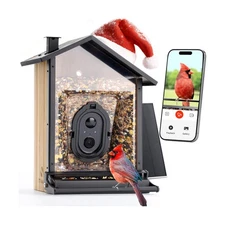 TT Nature Upgrade Squirrel-Proof Bird Feeder with Camera, Solar Powered, Smar...