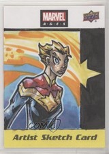 2020 Upper Deck Marvel Ages 1/1 Jarod Vickery Auto Sketch a3x