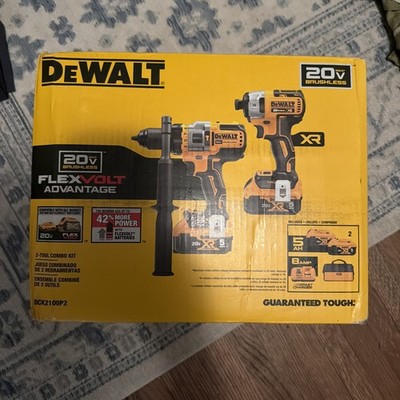 DEWALT DCK2100P2 20V Brushless FLEXVOLT Advantage Combo Kit 2 Tools 2 Batteries