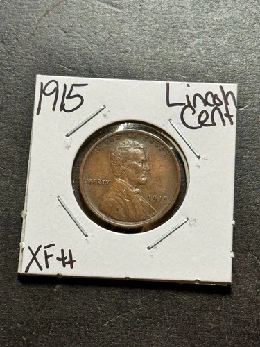 1915 Lincoln Wheat Cent Penny XF Extra Fine Better Date 1c Coin (Raw18941)