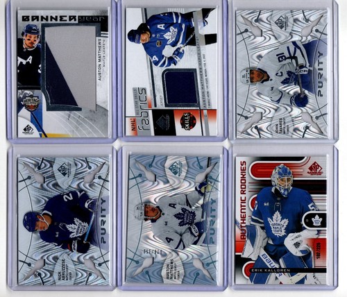 2022-23 SP Game Used Lot [6] Toronto Maple Leaf Cards Matthews, Marner, Tavares