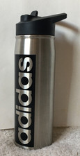 Adidas Stainless Steel Click Closure Straw Double Wall Water Bottle 20 fl oz