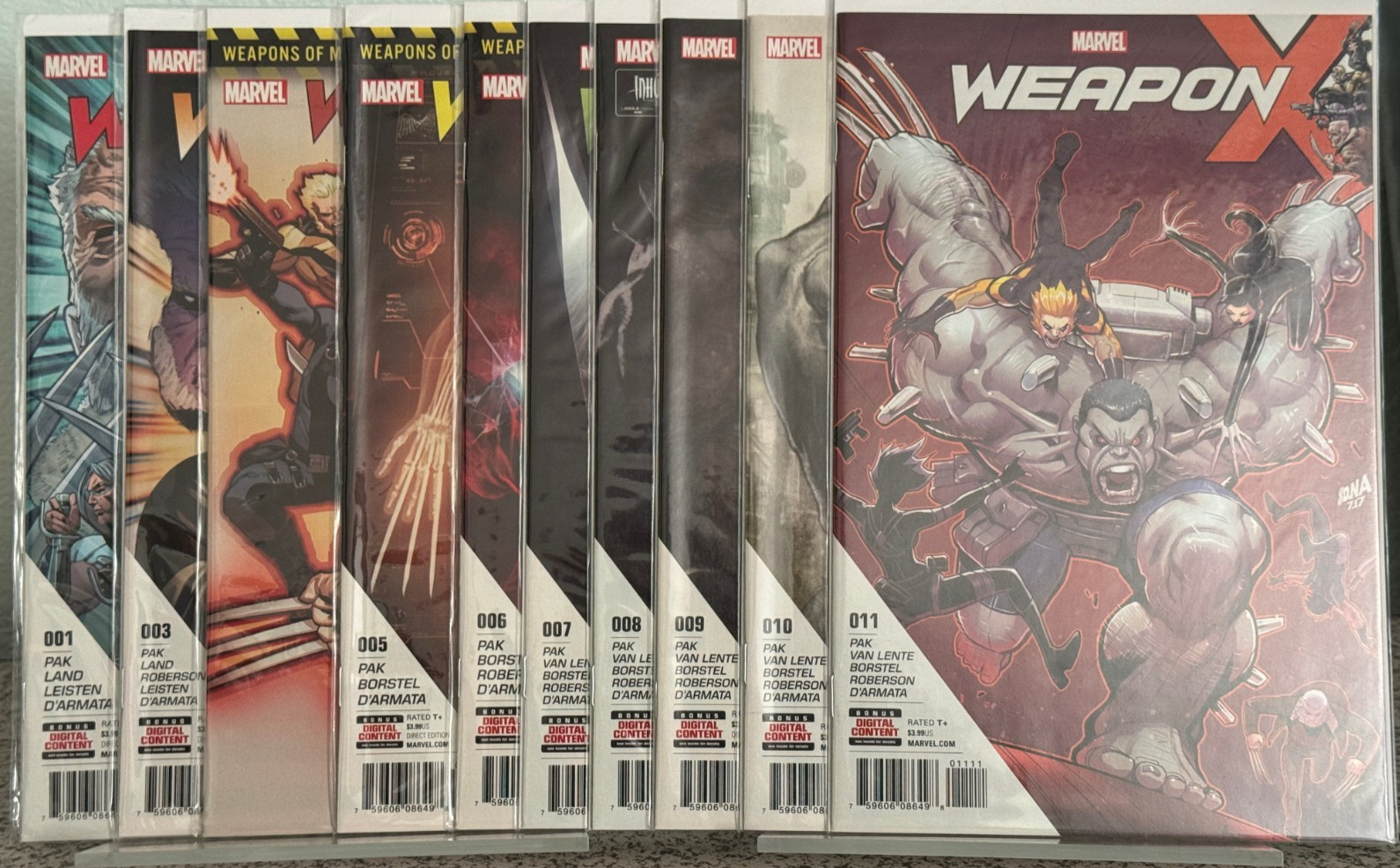 Weapon X Vol. 3 1-11 lot of 10 issues 2017 run Marvel Comics Land NM (missing 2)
