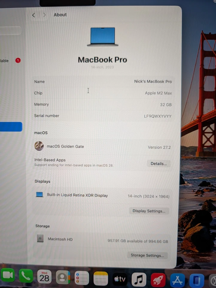 Apple MacBook Pro 14" M2 Max · 32GB · 1TB, photo 3 of 5