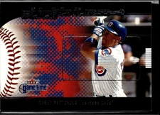 2001 Fleer Game Time #11 S Corey Patterson Sticktoitness Chicago Cubs