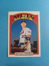Michael Conforto 2021 Topps Heritage Baseball Card # 335 J0750