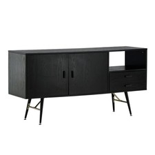 Bahut 2 Portes & 2 Tiroirs "Gold" 160cm Noir