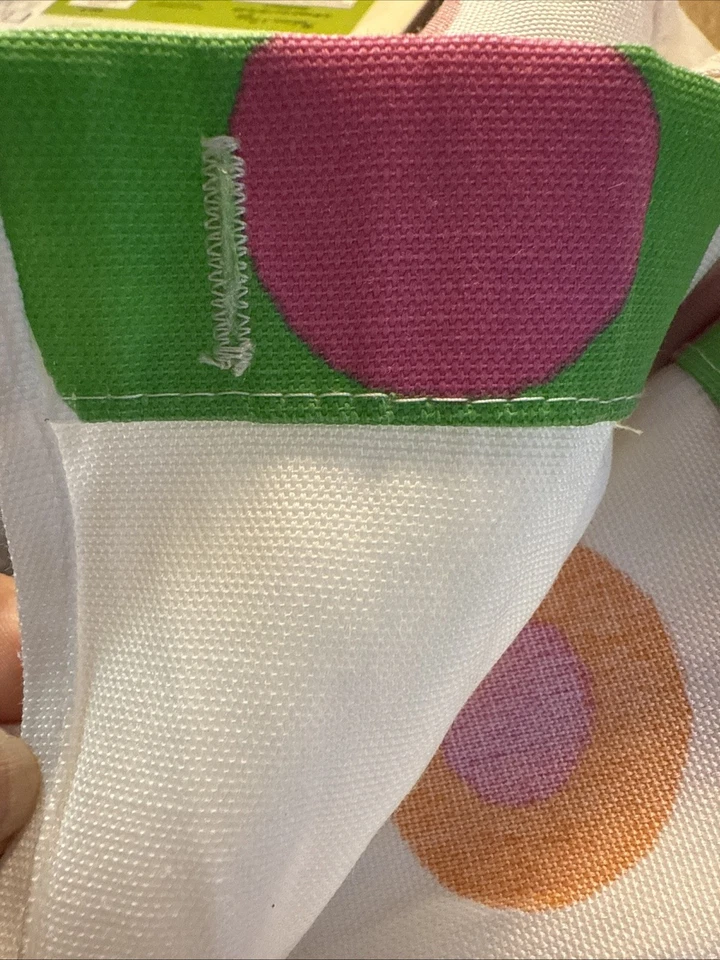 Divertida cortina de ducha de tela multicolor círculos y puntos objetivos de decoración de baño Foto 4 de 4