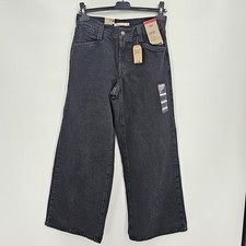 Levi  s  94 Baggy Wide Leg Jeans Black 26x31 Mid Rise NWT Same Day Shipping
