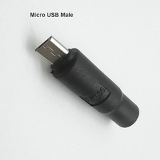 3.5mm x 1.35mm Female to Micro USB 5 Pin Male DC Power Charger Adapter Connector