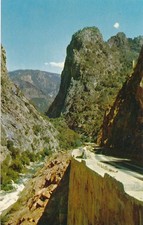 Kings Gate on Highway into Kings Canyon National Park CA, California