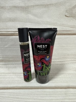 BLACK TULIP by NEST Eau de Parfum Travel Spray 0.27oz 8ml/Body Cream 50ml