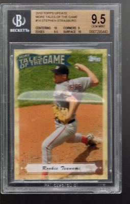 2010 Topps Update Mehr Tales Of The Spiel #14 Stephen Strasburg - BGS Gemmt
