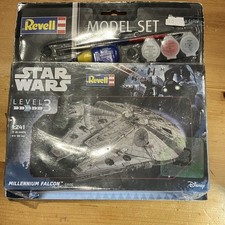 Revell 03600 Star Wars Millennium Falcon Model Kit Scale 1:241 with Paints, Glue