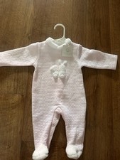 Deolinda baby girl pink rabbit sleep suit size 0-3months