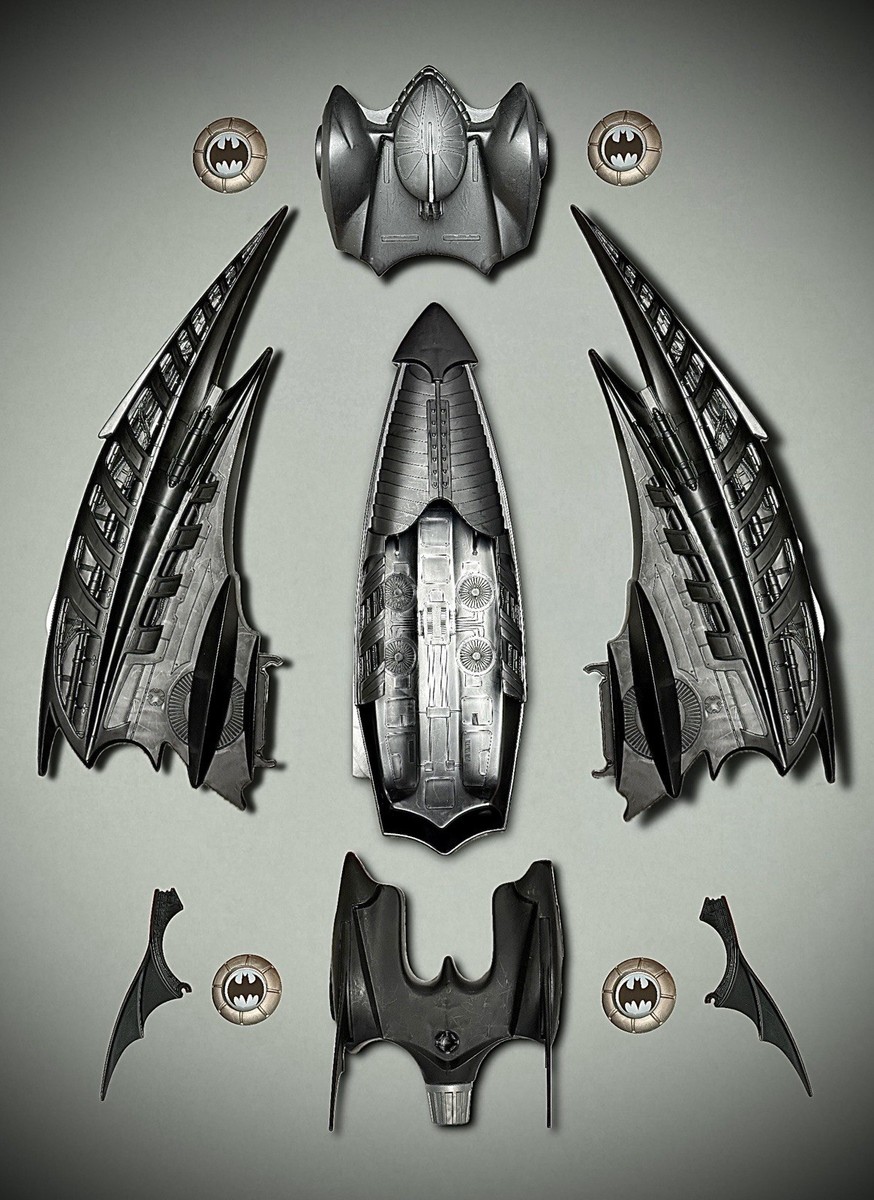 Kenner Batman Forever Triple Action Vehicle Batmobile Batwing
