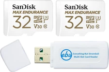 MAX Endurance 32GB TF Card Microsdhc (2 Pack) Memory Card for Dash Cams & Home S