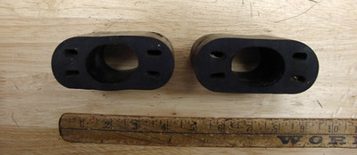 2 Sledge Hammer Blk Rubber Overstrike Protectors,3-1/2 W X 3 Tall,1-1/8'' X1-1/2''