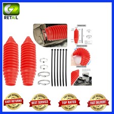All-in-one Red Tie Rod Boot Set With Cable Ties - Safeguard Your Steering System