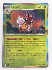 Ledian SVP133 Prerelease Black Star Promo Holo Stellar Crown Pokemon Card MP dmg