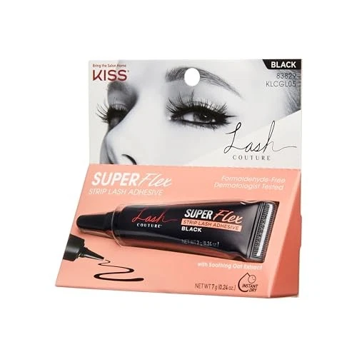 Black Strip Lash Adhesive 024 Oz Waterproof Oat Extract Precision Control Nozzle - Image 2 of 4