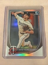 2025 Bowman Chrome - David Festa #54 Red RC Shield