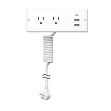 Furniture Drawer Outlet IPX6 Recessed Power Strip Waterproof with 3 PD 20W US...