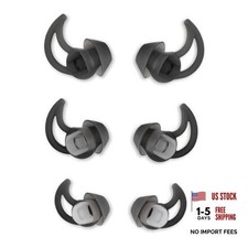 Silicone Replacement Earbud Tips Earbud Covers Ear Small/Medium/Large Black
