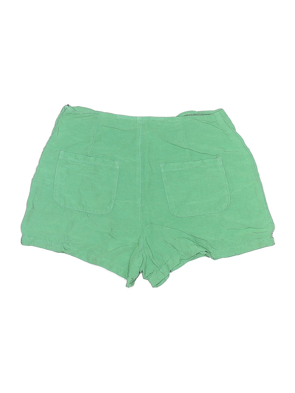 Zara Women Green Shorts M thumbnail 2