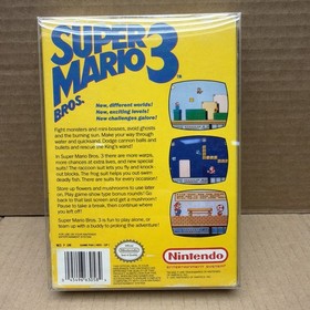 Super Mario Left Bros. 3 (Nintendo NES, 1990) W/ Box NO MANUAL Rare! Tested!