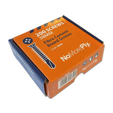 Fibre Cement Board Screws Self Drilling Countersunk Zinc Plated Box of 200