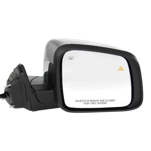 MOFOAP Mirror 11-21 Jeep Gr Cherokee Rt Heated Manual Folding w/ BSD Chrome #53