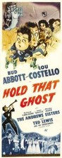 Hold That Ghost poster Lou Costello Bud Abbott Andrews Sisters 1941 Old Photo